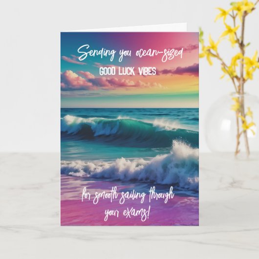 goede vibes GCSE ALevel SAT Kaart (Gele Bloem)