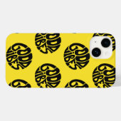 Goede Vibes Gele Trendy Moderne Eenvoudige Typogra Case-Mate iPhone Case (Achterkant (horizontaal))
