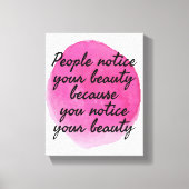 goede vibes - gezegden voor zelfliefde en zelfzorg canvas afdruk (Voorkant)