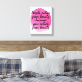 goede vibes - gezegden voor zelfliefde en zelfzorg canvas afdruk (Insitu (Slaapkamer))