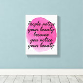 goede vibes - gezegden voor zelfliefde en zelfzorg canvas afdruk (Insitu (Houten vloer))