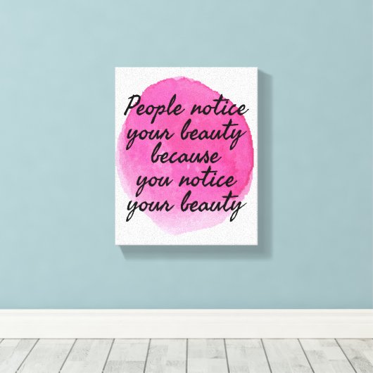 goede vibes - gezegden voor zelfliefde en zelfzorg canvas afdruk (Insitu (Houten vloer))