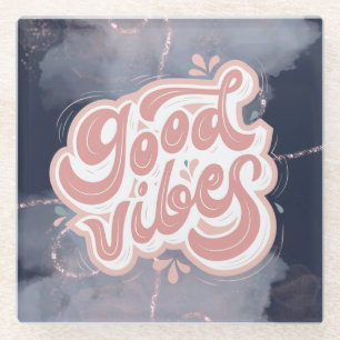 Goede Vibes Glazen Onderzetter