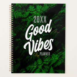 Goede Vibes Green Leaf Design Planner