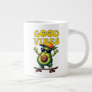 Goede vibes grote koffiekop