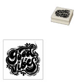 Goede Vibes Gumstempel Rubberstempel (Gestempeld)