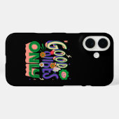 Goede Vibes Illustratie Typografie Case-Mate iPhone Case (Achterkant (horizontaal))
