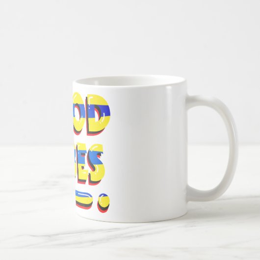Goede vibes, inspirerend, tekst koffiemok (Rechts)