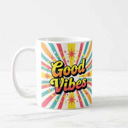 "Goede vibes!" Koffiemok (Links)