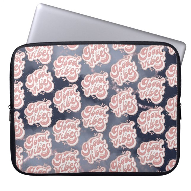Goede Vibes Laptop Sleeve (Voorkant)
