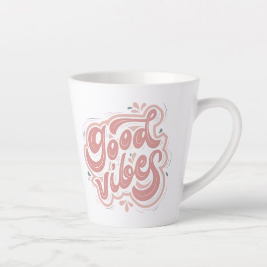 Goede Vibes Latte Mok (Rechts)