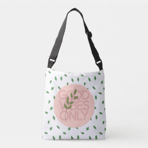 Goede vibes meditatie crossbody tas