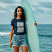 Goede Vibes Ocean Tides Tropical Island Palmbomen Tri-Blend Shirt