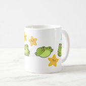 Goede Vibes of Tot Afscheid Kikkers Koffiemok (Voorkant rechts)