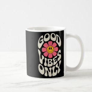 Goede Vibes Only Flower Motivatie Inspirerend Koffiemok