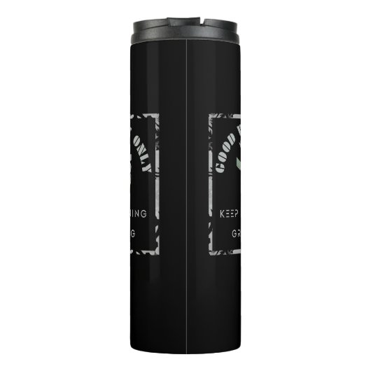 Goede Vibes only-Keep Learning & Growing Design Thermosbeker (Achterkant)