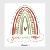 Goede Vibes Only Rainbow Fun Inspirivity Sticker (Vel)