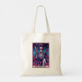 Goede Vibes Only Tarot Kaart Canvas tas (Achterkant)