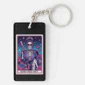 Goede Vibes Only Tarot Kaart Sleutelhanger (achterkant)