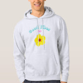 Goede Vibes Only Yellow Hibiscus Art Hoodie (Voorkant)