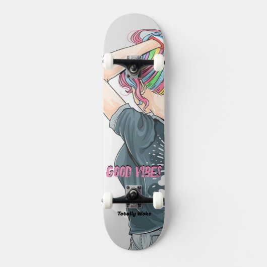 Goede Vibes Op Maat Gemaakte Skateboard (Voorkant)