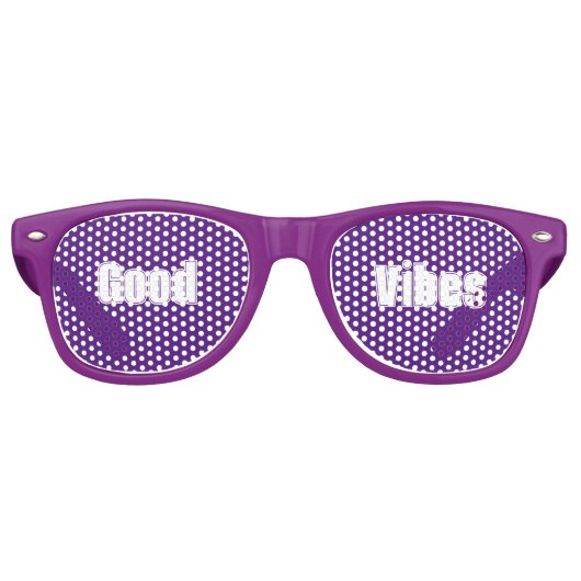 Goede Vibes Party Shades Retro Zonnebril (Voorkant)