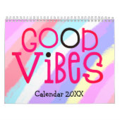 Goede Vibes Positieve Quotes Rainbow Kalender (Hoes)