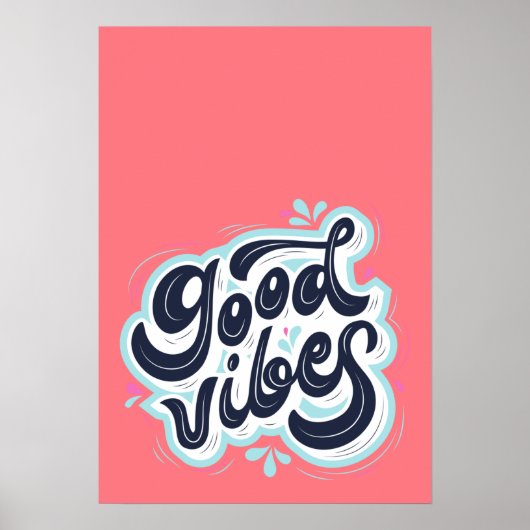 Goede vibes poster (Voorkant)