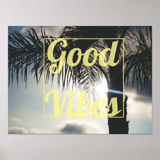Goede vibes poster (Voorkant)