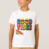 Goede Vibes: Rainbow Edition T-shirt (Voorkant)