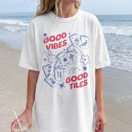 Goede Vibes Retro Mahjong T-shirt