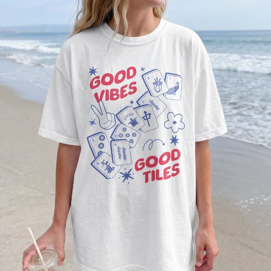 Goede Vibes Retro Mahjong T-shirt