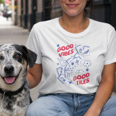 Goede Vibes Retro Mahjong T-shirt