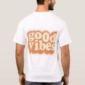 Goede Vibes Retro. T-shirt (Achterkant)