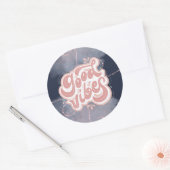 Goede Vibes Ronde Sticker (Envelop)