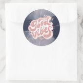 Goede Vibes Ronde Sticker (Tas)