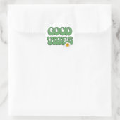 Goede Vibes Ronde Sticker (Tas)