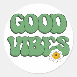 Goede Vibes Ronde Sticker