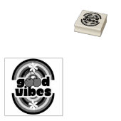 Goede Vibes Rubberstempel (Gestempeld)