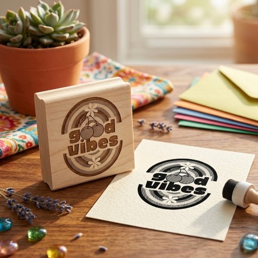Goede Vibes Rubberstempel