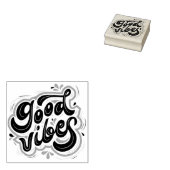 Goede Vibes Rubberstempel (Gestempeld)