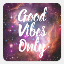 Goede Vibes slechts Motivatie Citaat Galaxy Stars