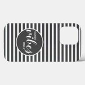 Goede vibes slechts Motivatie Citaat Gray Stripes Case-Mate iPhone Case (Achterkant (horizontaal))