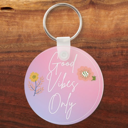 Goede vibes sleutelhanger (Voorkant)