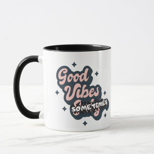Goede Vibes Soms Mok (Links)