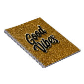 Goede Vibes Spiraal Notebook Notitieboek (Rechterzijde)