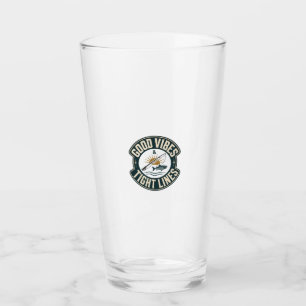 Goede Vibes Strakke Lijnen Grappig Vissen Buiten D Glas
