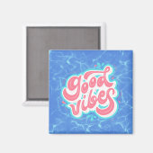 Goede Vibes Strand/zwembad Magneet (Voorkant / Achterkant)
