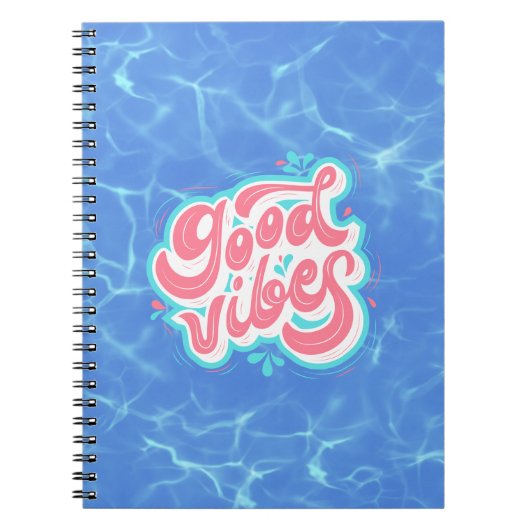 Goede Vibes Strand/zwembad Notitieboek (Voorkant)