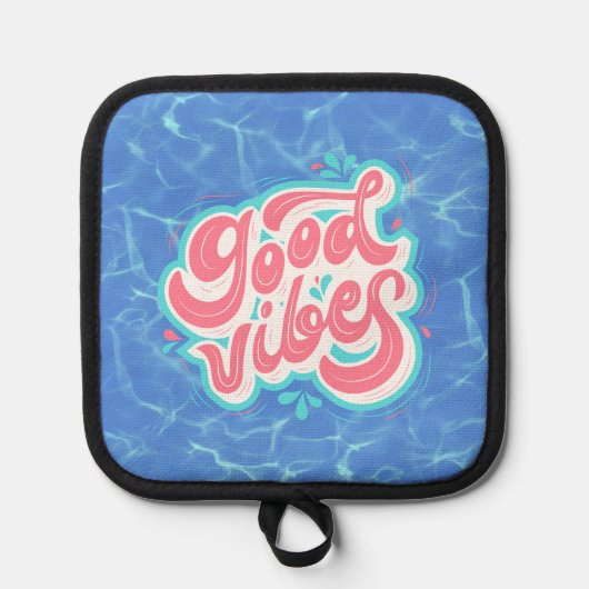Goede Vibes Strand/zwembad Pannenlap (Voorkant)